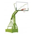 郑州移动式篮球架生产厂家配优质钢化玻璃篮板