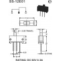 二档拔动开关 四档滑动开关 三档拨动开关SK-12D02