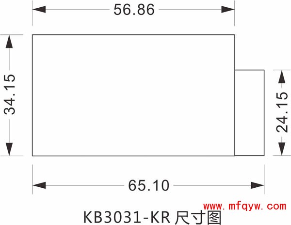 KB3031-KR低功耗抄表模块尺寸