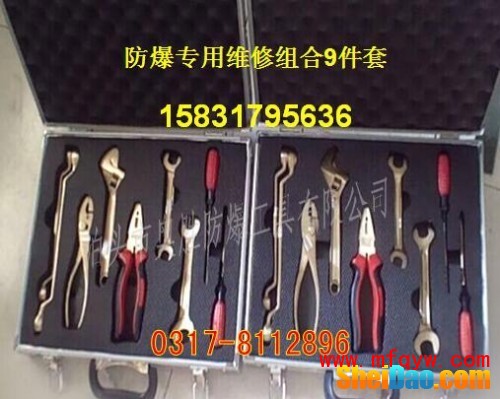 防爆专用维修组合9件套工具箱