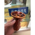 咖啡色彩釉中空烟锅-阿拉伯水烟壶专用