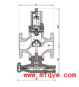 先导式超大膜片高灵敏度减压阀结构图