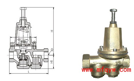 YZ11F水用减压阀结构图