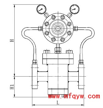 yk43x活塞式气体减压阀结构图