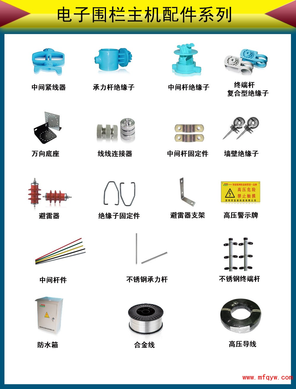 电子围栏主机配件系列