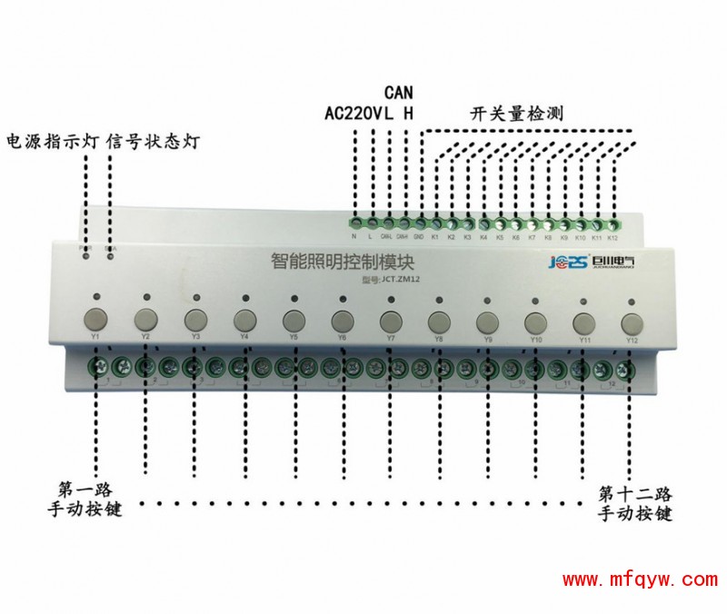 选型样本G.REAL-Q1216灯光控制模块