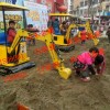 儿童挖掘机做着火箭到你家电动游乐挖掘机广场公园不可少