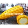 河南农业景区游乐道具玉米造型之一玻璃钢滑滑梯雕塑