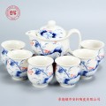 景德镇陶瓷茶具礼品，11头陶瓷茶具套装