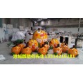 山西水果宣传玻璃钢杏子卡通雕塑专注水果品牌制造商
