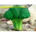 农业蔬菜绿色仿真菜花玻璃钢西兰花雕塑提供商