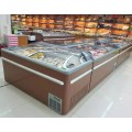 三门峡商用卧式冷冻柜价格 超市组合岛柜 海鲜丸子速冻柜