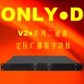 超薄1U二通道公共广播定压D类数字功放机120W-1000W