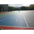 遂宁乒乓球场悬浮拼装地板旱冰场地板施工快捷清洁