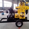 XYX-200型拖车式液压钻井机 大功率轮式200米水井钻机