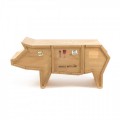 ansuner设计师定制家具 创意动物木质书柜