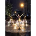 广场跳芭蕾舞女孩雕塑 喷泉裙子跳舞人物铜雕