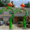 幼儿园假树精灵雕塑 创意假树门头雕塑 假树造型设计