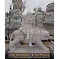 珠海景区寿山石雕罗汉参禅布施小和尚石雕