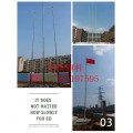 邯郸曲周县酒店30米不锈钢锥形电动旗杆