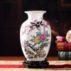 景德镇家居装饰品摆件 陶瓷新中式纯手工半刀泥薄胎花瓶