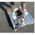 农村厕所用不锈钢蹲便器 脚踏式自动翻板 开闭蹲厕 免水冲