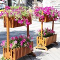 洛阳防腐木组合花箱，实木花箱，小区花箱，公园花箱