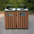 垃圾桶制作，垃圾桶定制，塑木垃圾桶，PVC垃圾箱厂家
