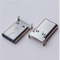 USBtype-c公头 一体式多功能90度插板脚