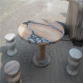 石材圆桌 石椅石桌厂家 是生产圆桌的企业