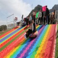 免费规划设计七彩滑道 花海山庄游乐项目彩虹滑道