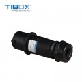 TIBOX户外防水工业接插装置3芯黑色插头IP44定制颜色