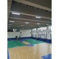 南宁学院篮球场实木运动地板施工减震缓冲