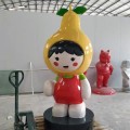 蜜柚节日宣传道具模型仿真大型玻璃钢柚子雕塑小品