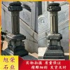佛教七宝如来经柱石材雕刻 寺庙殿前门口石雕出食台 高2米