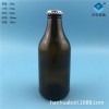 厂家直销300ml茶色玻璃啤酒瓶酵素玻璃酒瓶生产商