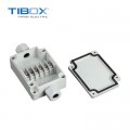 TIBOX 带防水接头6P端子接线盒户外PBT配电密封箱