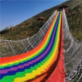 夏季旱雪彩虹滑道设计 景区波浪滑道魔毯安装
