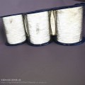 高亮双面反光丝银灰色发光纱线编制织带切丝厂针织反光线缝纫线