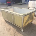 牛筋料塑料水箱1400L升养殖专用养鱼养龟方箱周转箱水箱水框