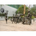 潍坊城市地产绍兴金地 铜人物雕塑定制